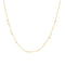 Gold Mini Disc Drop Stacking Necklace